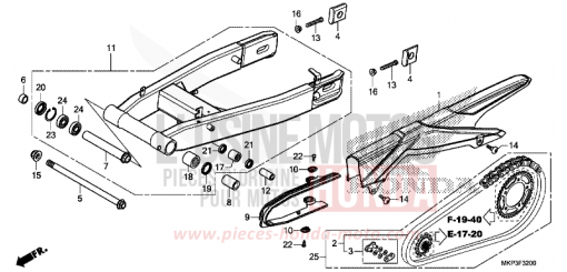 BRAS OSCILLANT (CBR500RK,CBR500RAK/L/M) CBR500RAM de 2021